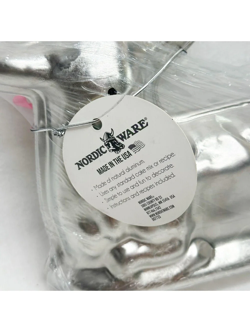 Nordic Ware 3D Lamb Two-piece Cake Pan Aluminum Brand New